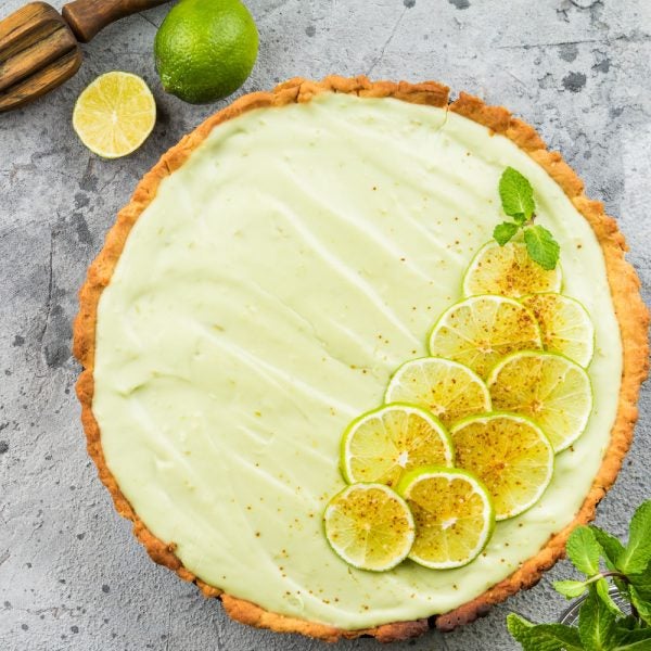 Tarte au citron vert clé