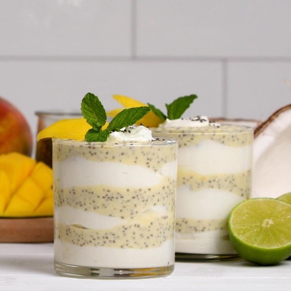 Mango, Chia and Yogurt Parfait