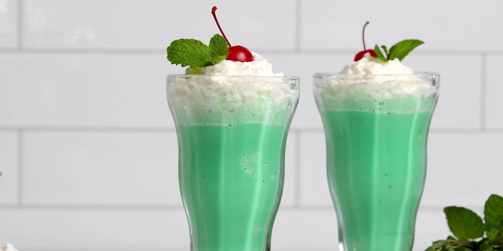 Lait frappé au goût de menthe délirant