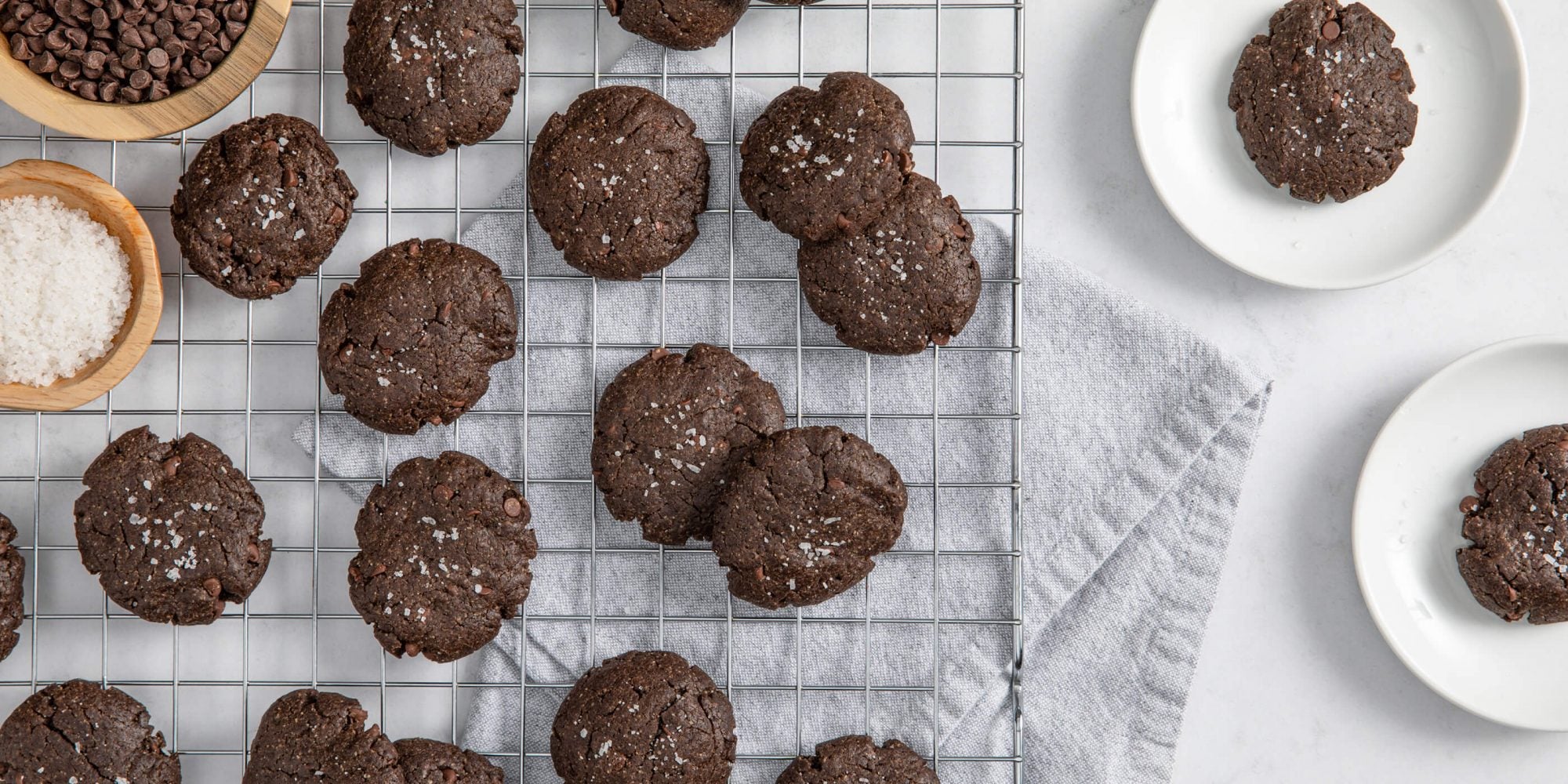 Biscuits au double chocolat salés