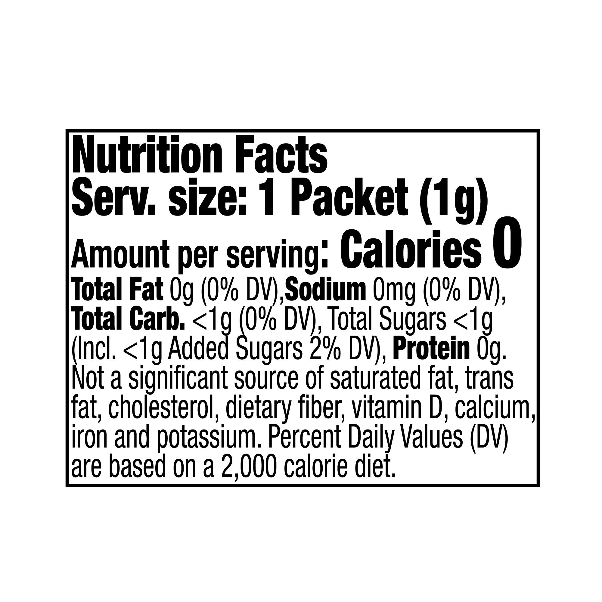 Splenda® Sweetener Packets - 2000/Case Nutrition