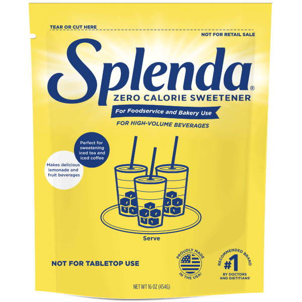 Splenda® Granulated Sweetener for High Volume Beverages 12/16oz Bags