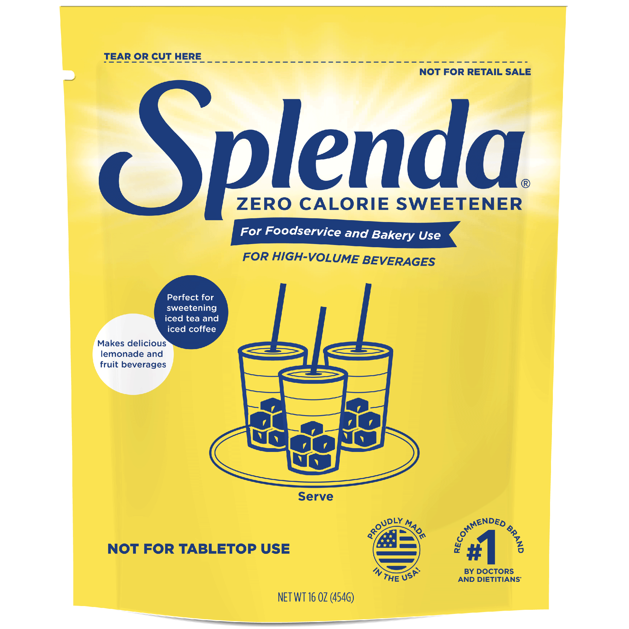 Splenda® Édulcorant granulé pour boissons à haut volume 12/16oz Sacs
