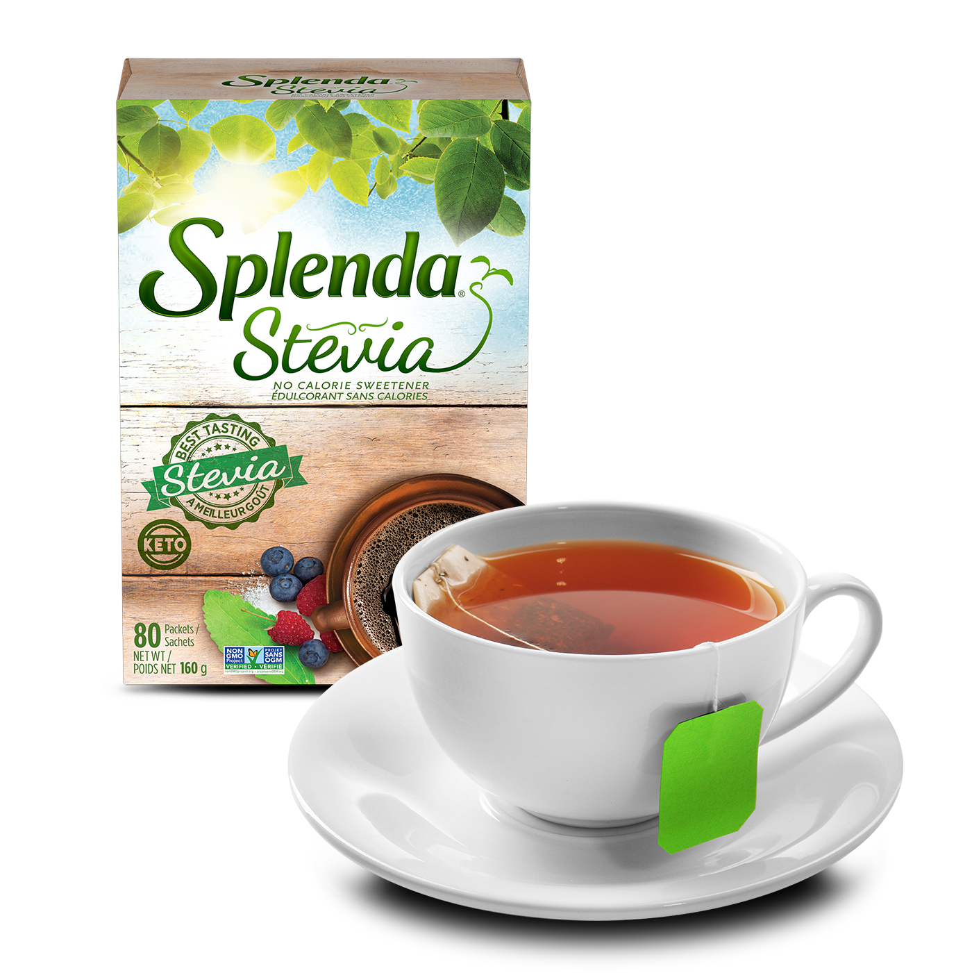 Splenda Stevia Sweeteners Naturally Sourced Ingredients. no calorie