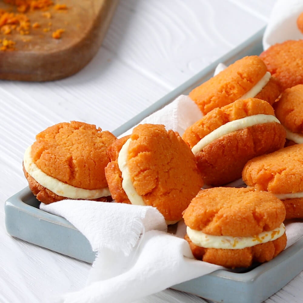 Keto Orange Cream Cookie Sandwiches - Splenda®