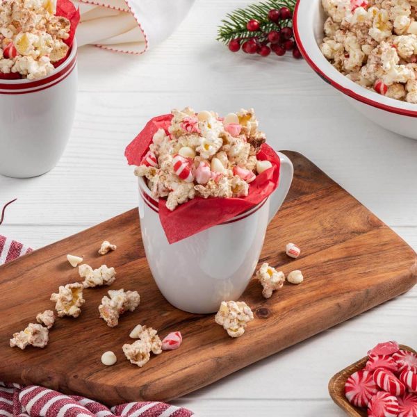 Hot Chocolate and Peppermint Popcorn