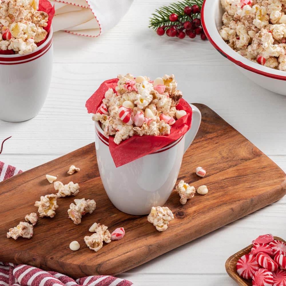 Hot Chocolate and Peppermint Popcorn - Splenda®