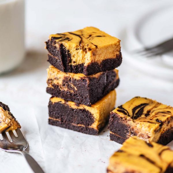 Keto Pumpkin Fudge Brownies