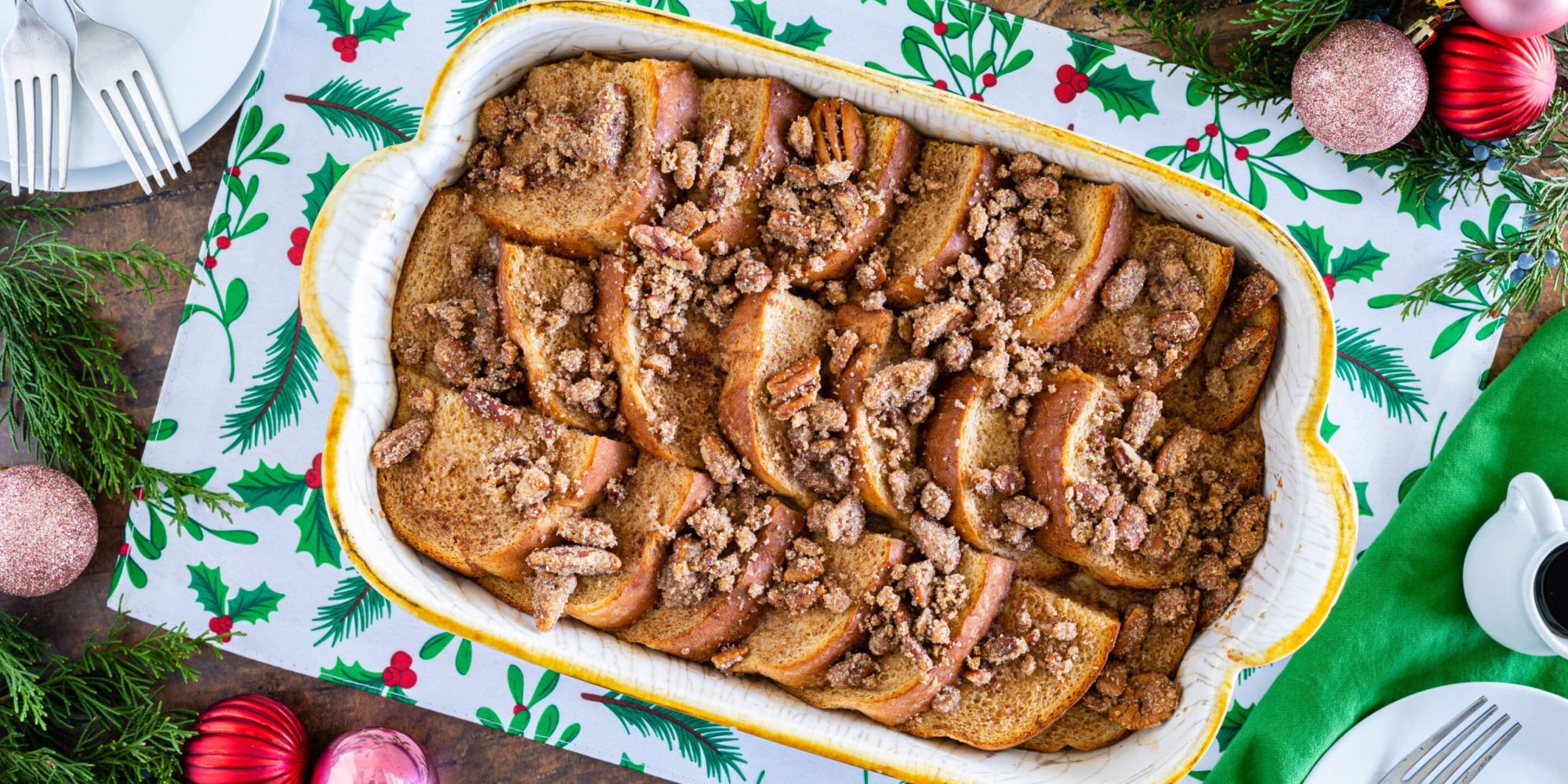 Keto Gingerbread French Toast Bake