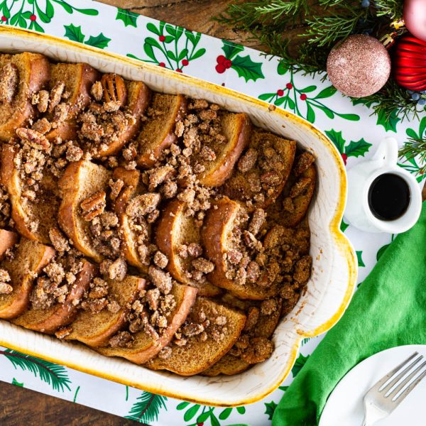 Keto Gingerbread French Toast Bake