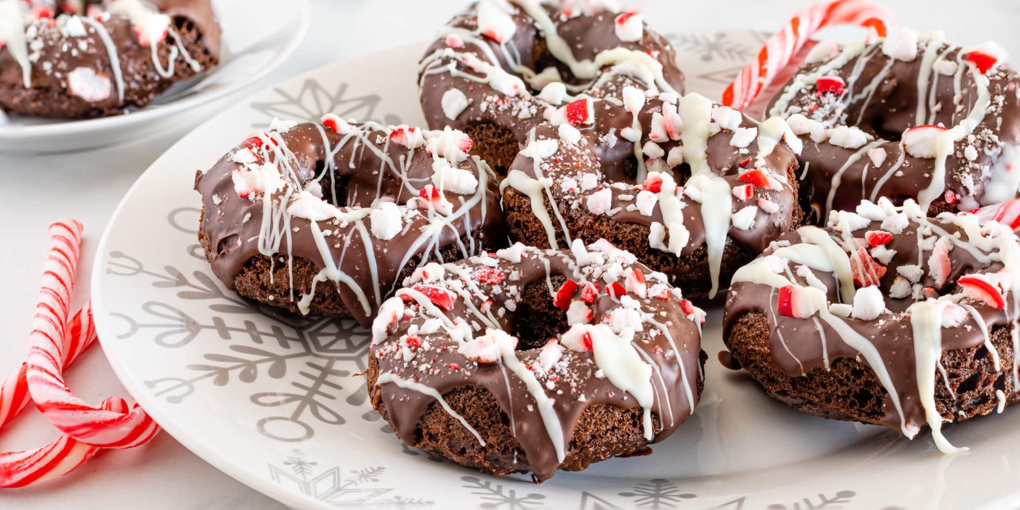 Peppermint Chocolate Donuts