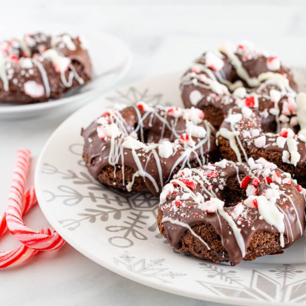 Peppermint Chocolate Donuts