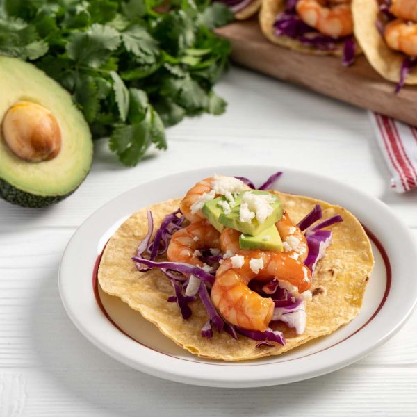 Tacos aux crevettes aigres-douces