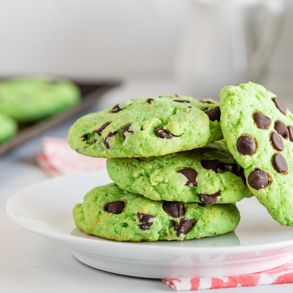 Biscuits aux pépites de chocolat aromatisés à la menthe