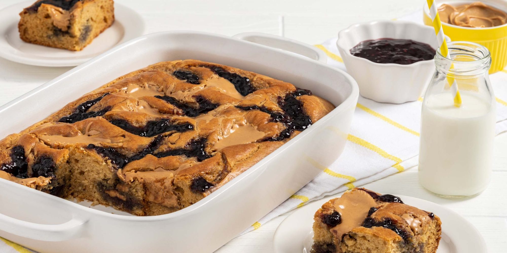 Gâteau-collation au beurre d’arachides et à la confiture