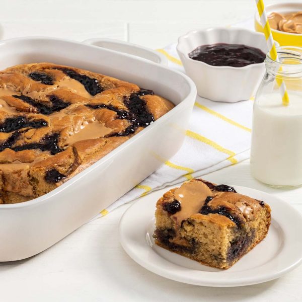 Gâteau-collation au beurre d’arachides et à la confiture