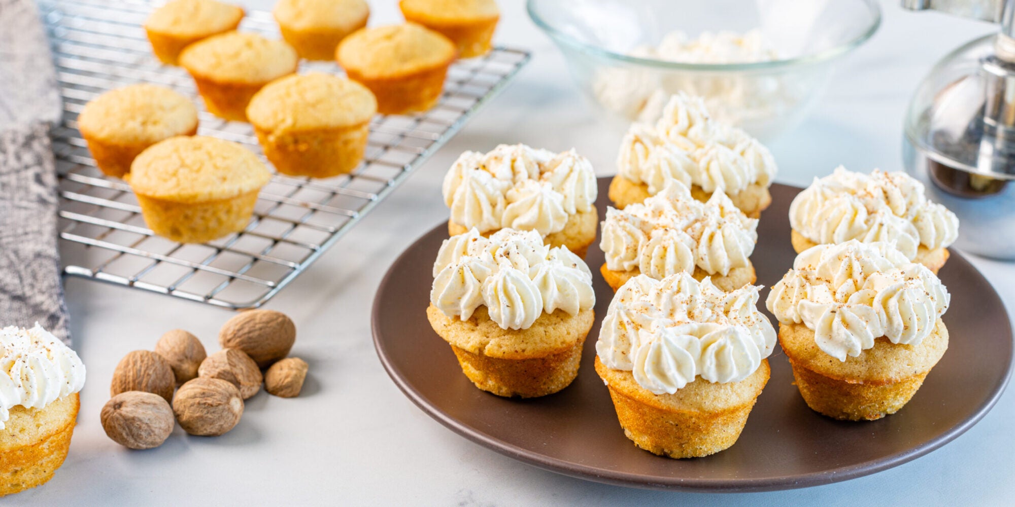 Mini cupcakes de lait de poule sans gluten