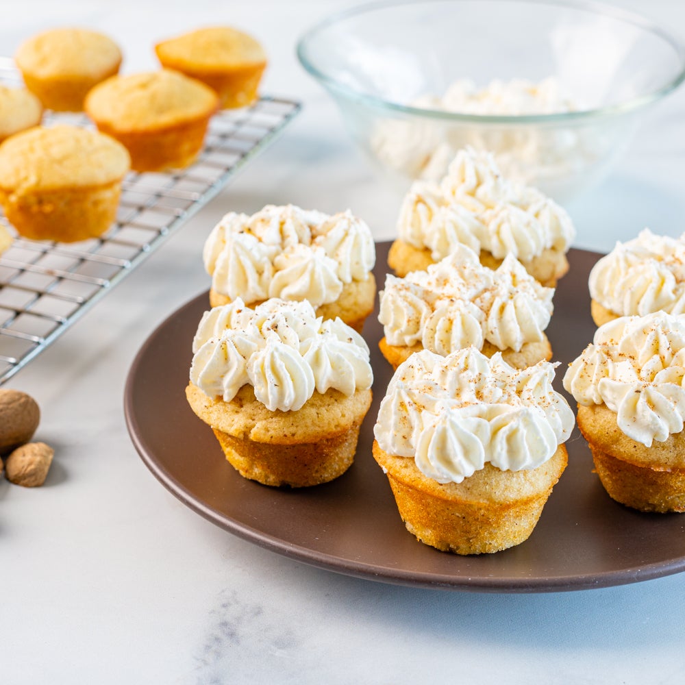 Gluten-Free Mini Eggnog Cupcakes - Splenda®