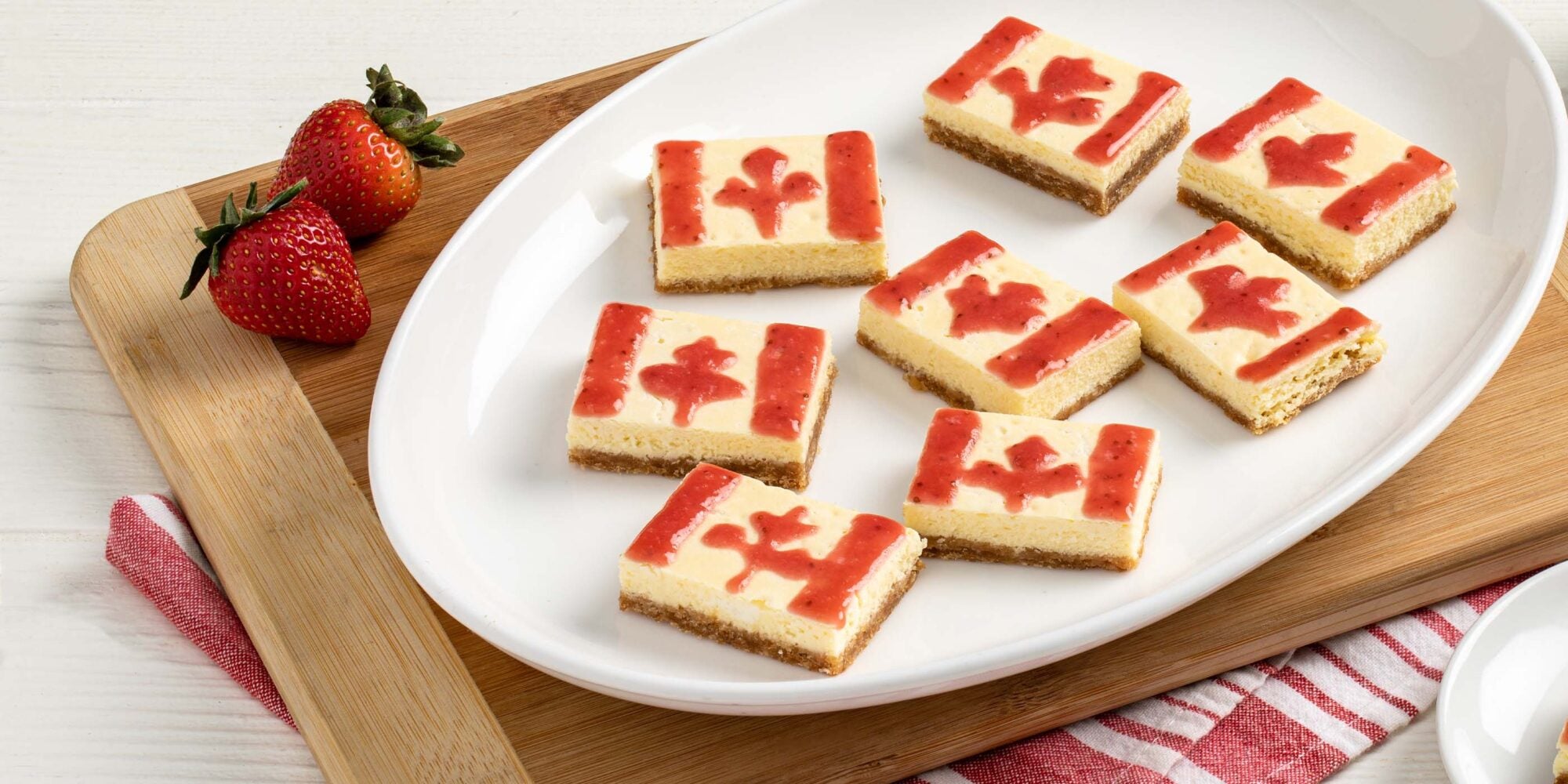 Barres de gâteau au fromage à la canadienne
