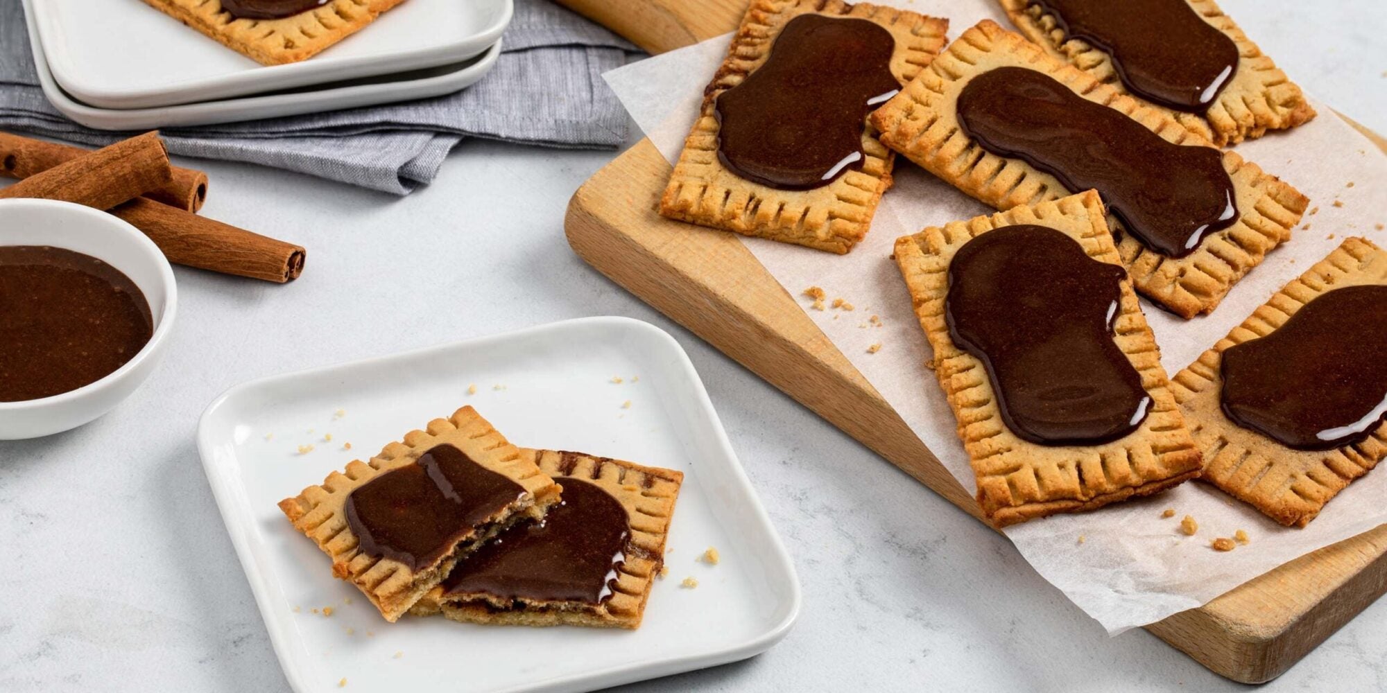 Tarte à la pâte à la cannelle et à la cassonade