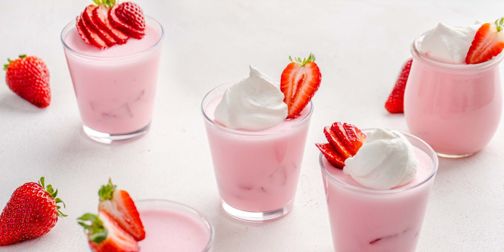 Fouets de yogourt aux fraises