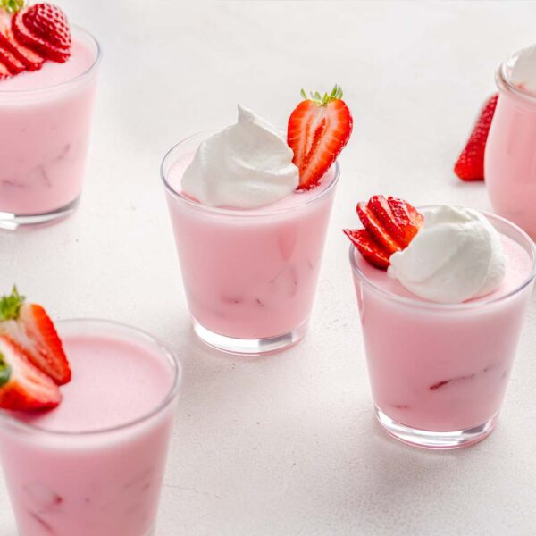 Fouets de yogourt aux fraises