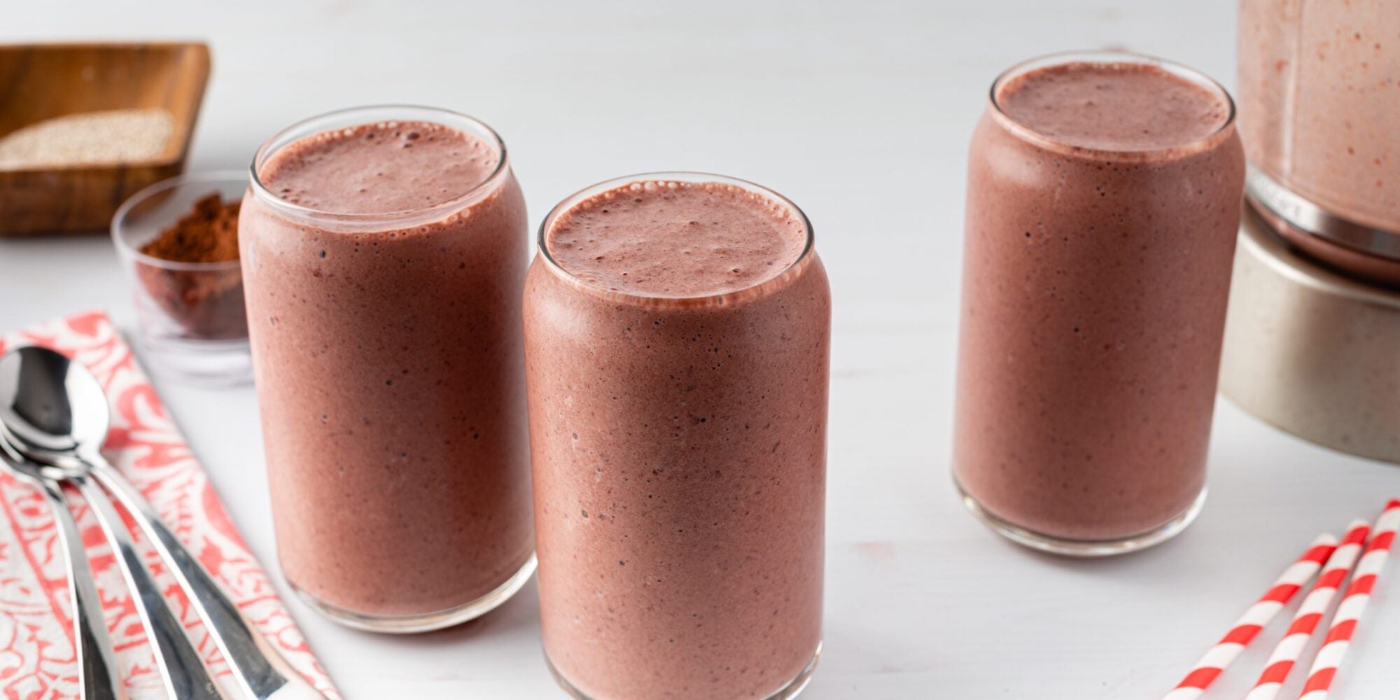 Smoothie aux cerises au chocolat