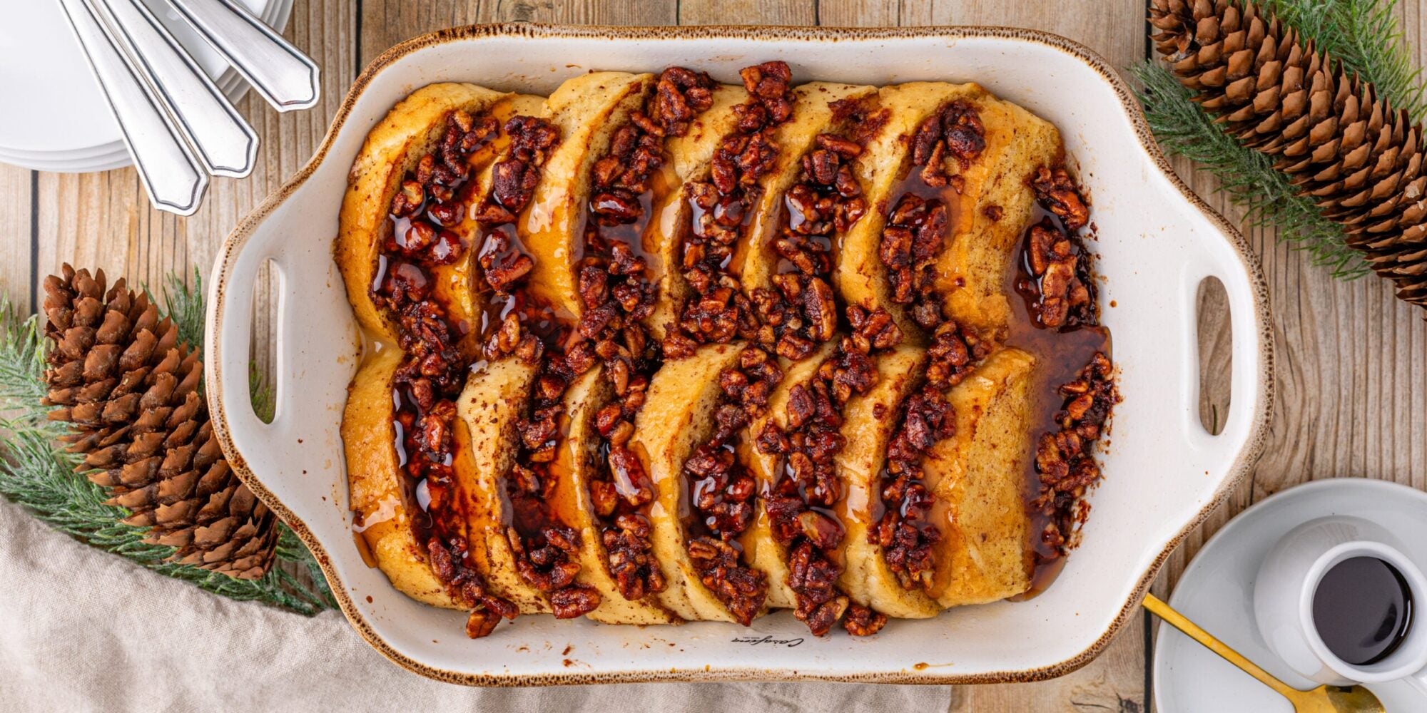 Praline Pecan French Toast Bake