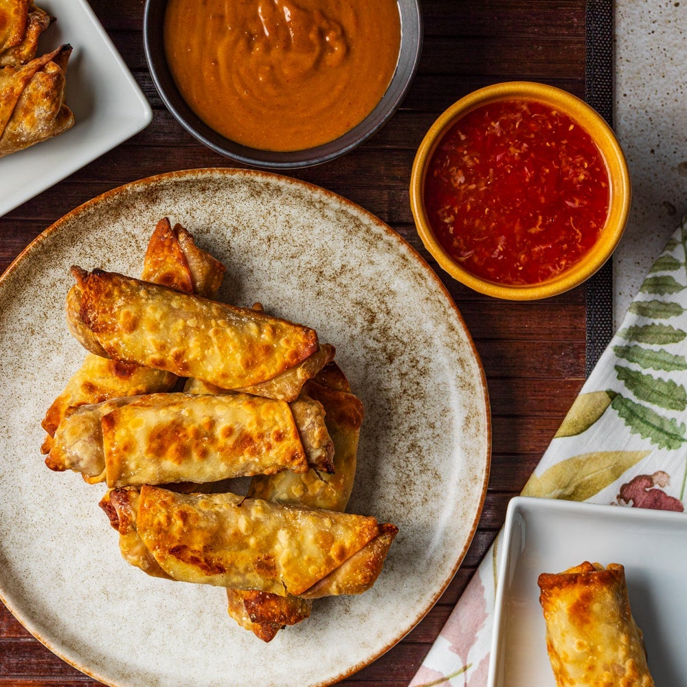 Air-Fryer Thai Spring Rolls with Sweet Chili Sauce - Splenda®