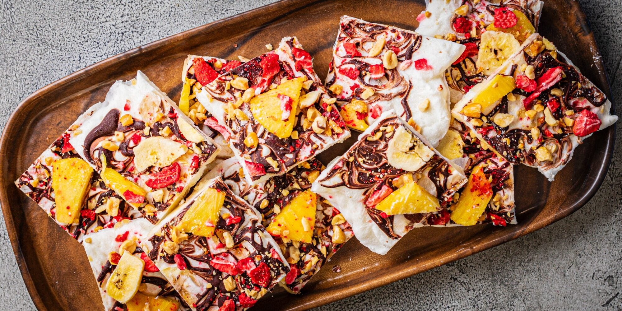 Écorce de yogourt glacé Banana Split