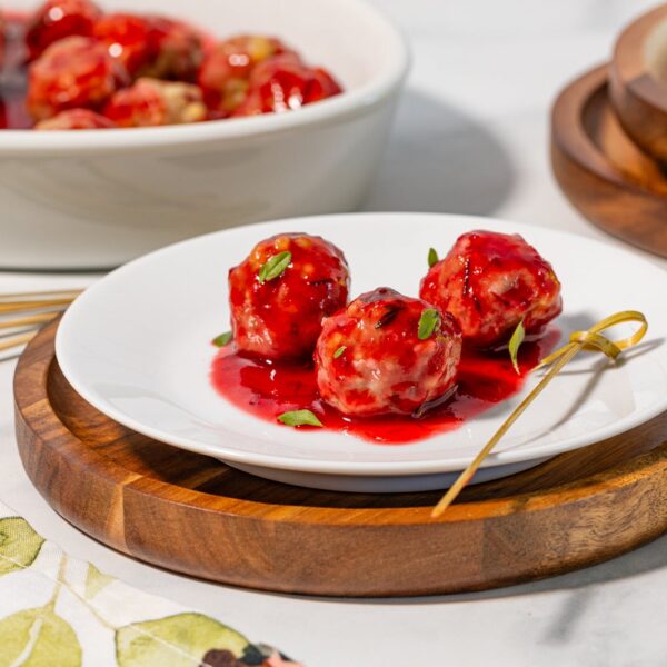 Boulettes de dinde aux canneberges