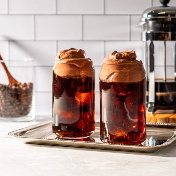 Pâte à brownie Mousse froide Café