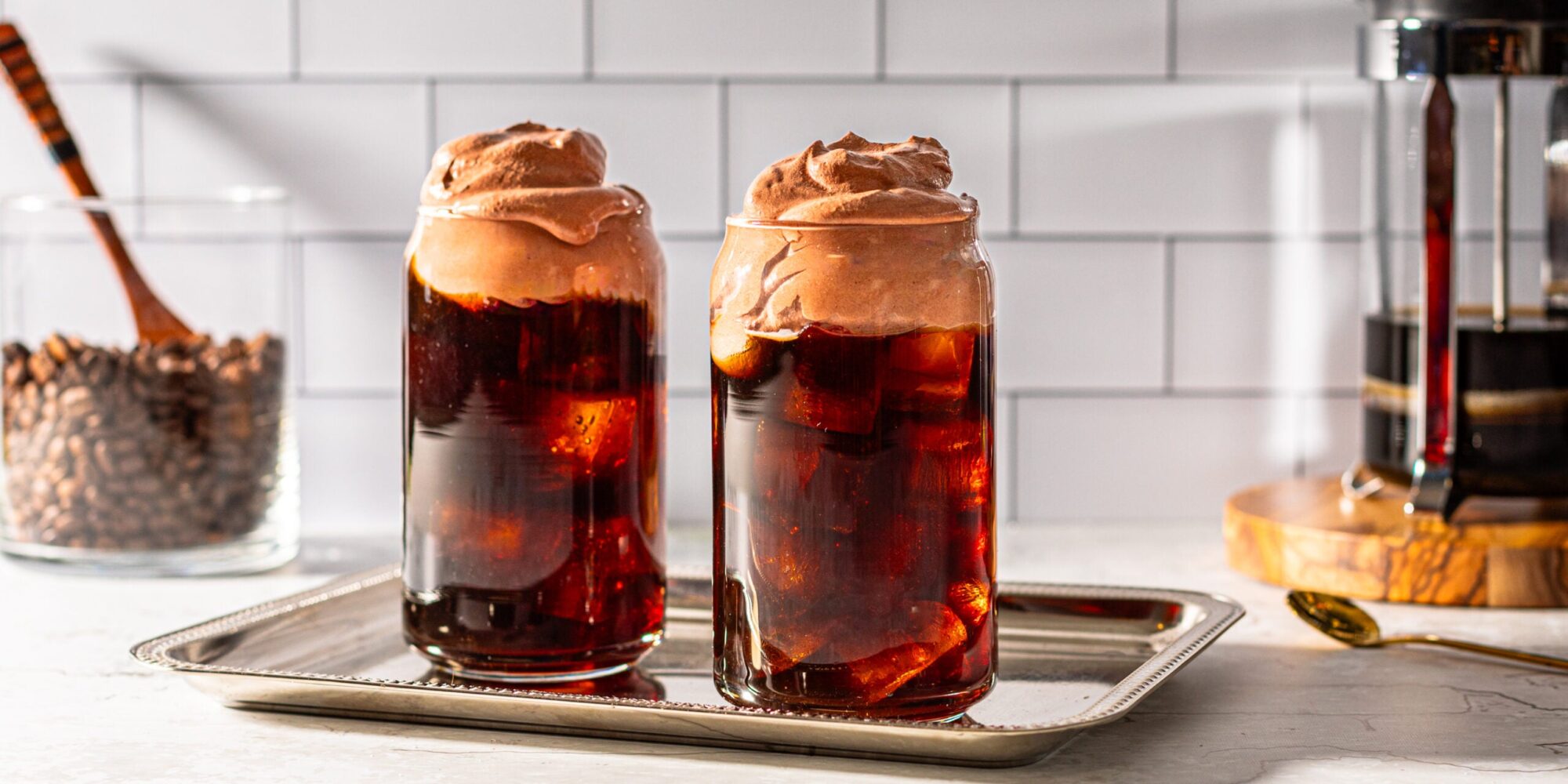 Pâte à brownie Mousse froide Café