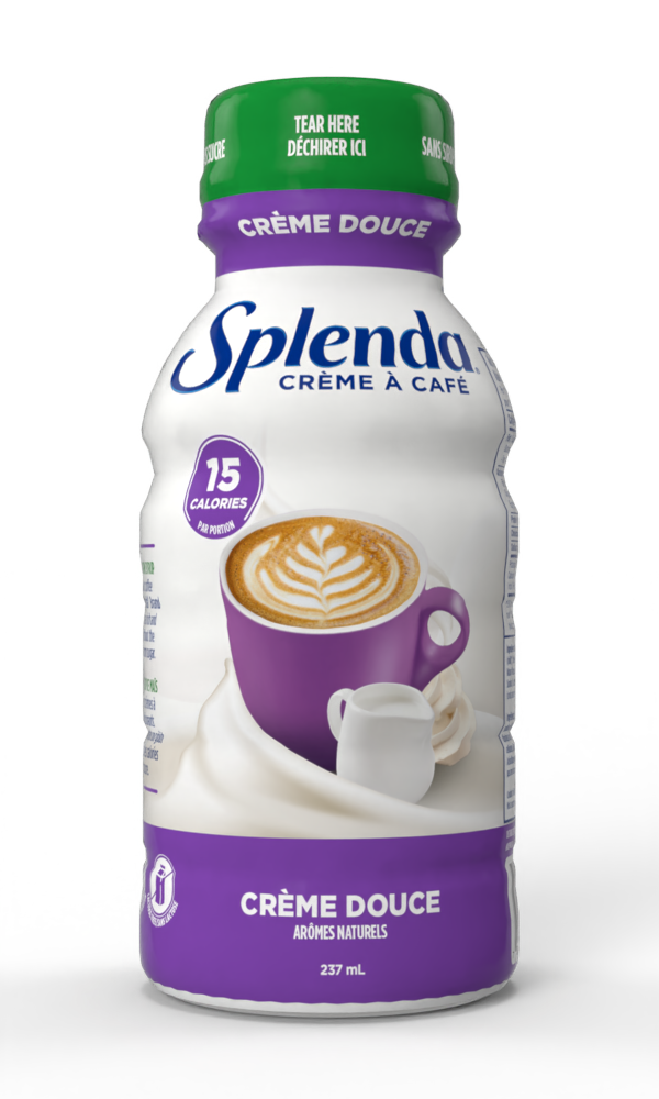 Bouteille de crème à café à la crème sucrée de Splenda - Français